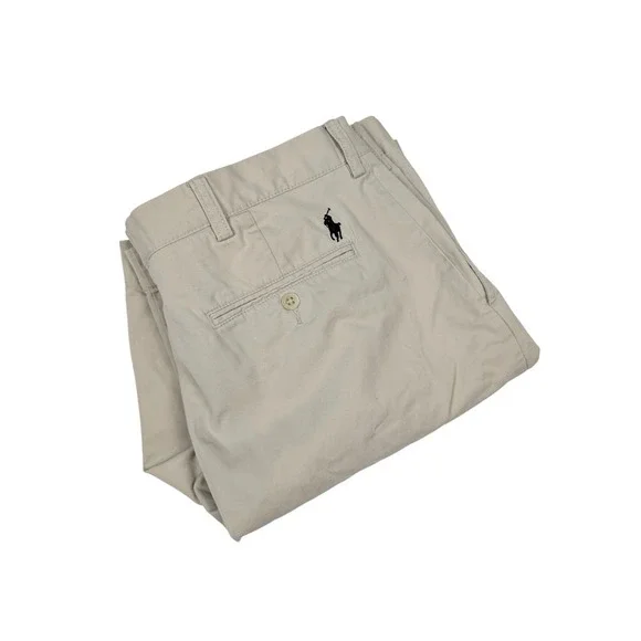 Polo Ralph Lauren Classic Fit Khaki Cotton Chino Shorts‎ Men's Size 38 - Picture 3 of 6